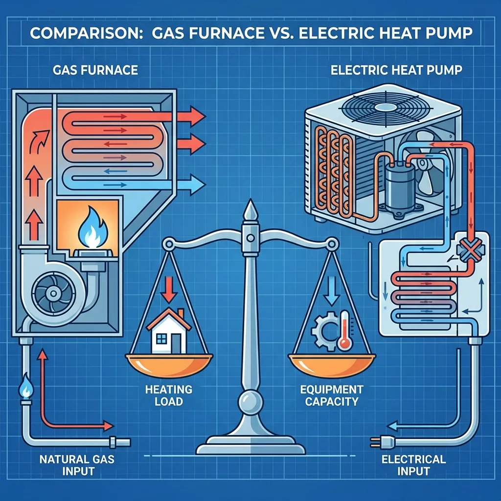 Furnace vs Heat Pump Sizing